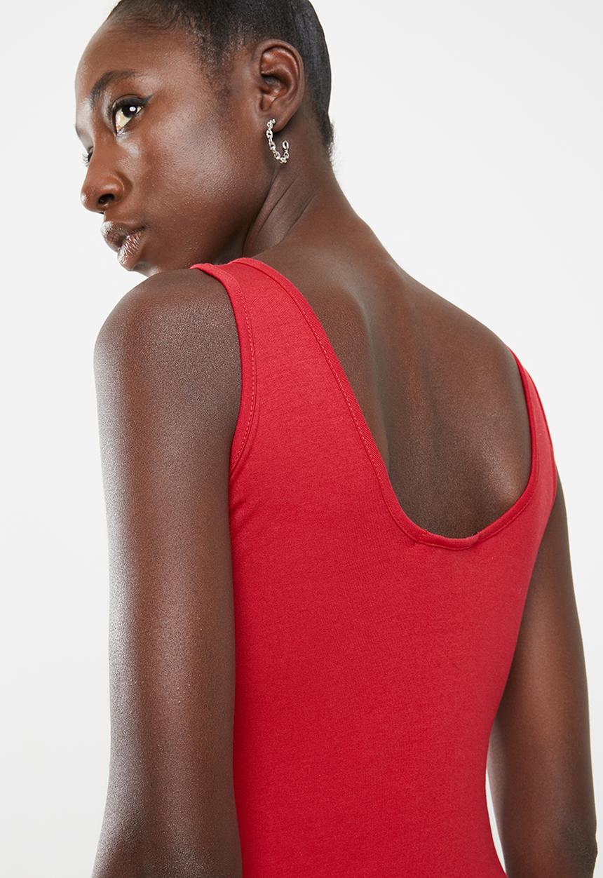 Superbalist - Printed bodysuit - red