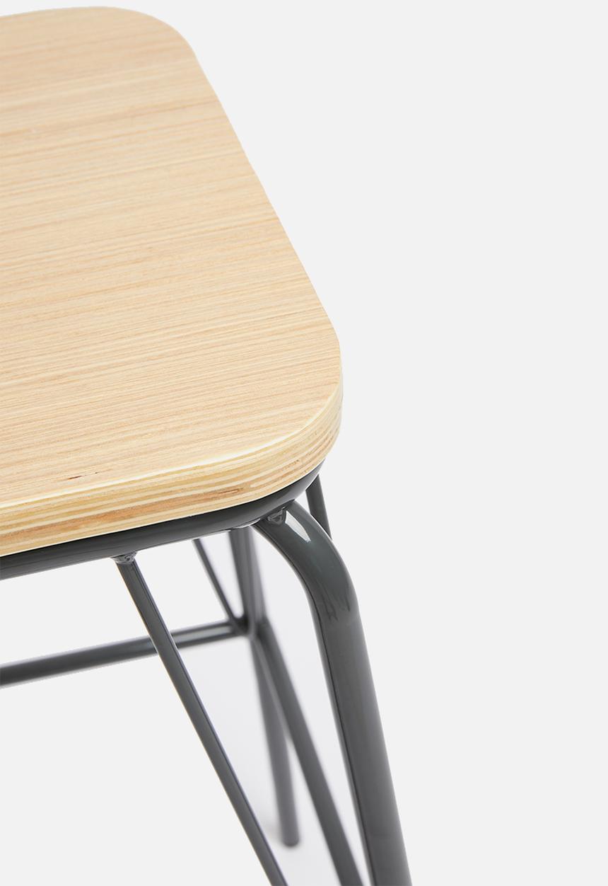 Sixth Floor - Pin counter stool - grey