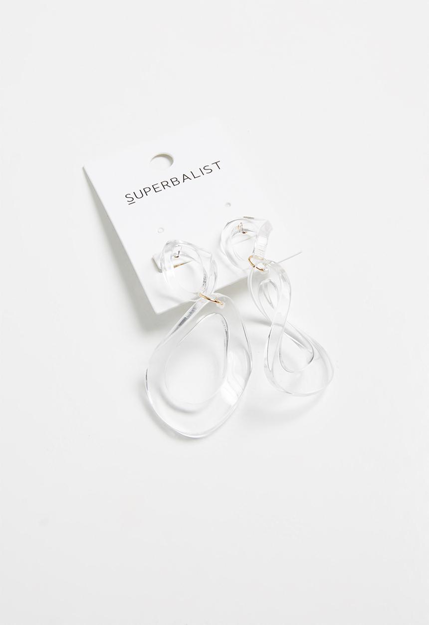 Superbalist - Ivy perspex earrings - clear