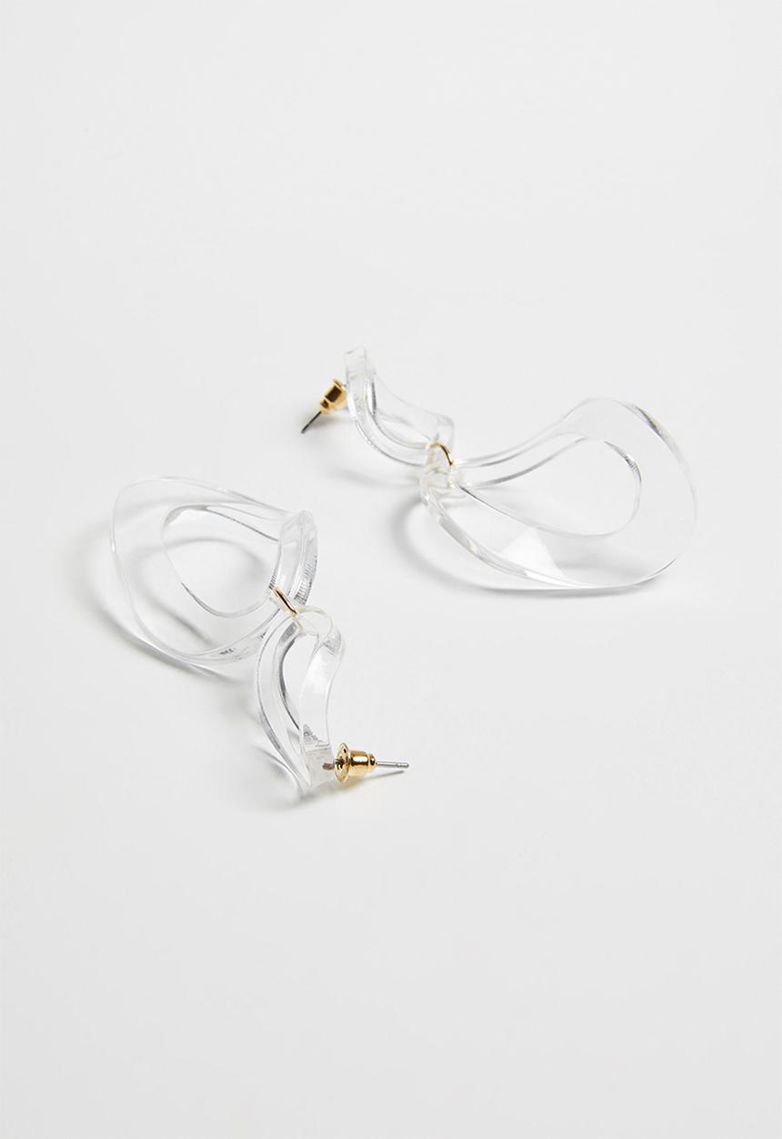 Superbalist - Ivy perspex earrings - clear