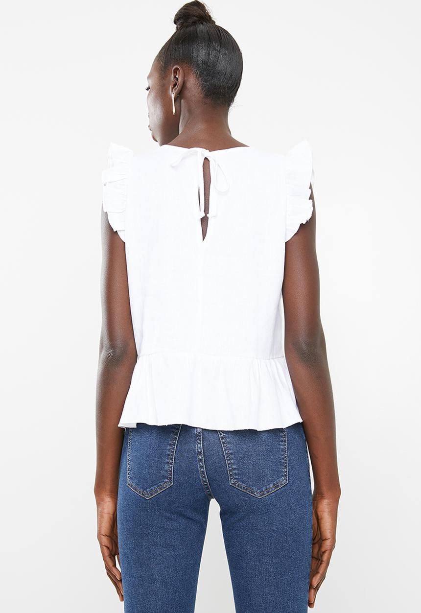 Superbalist - Poplin blouse - white