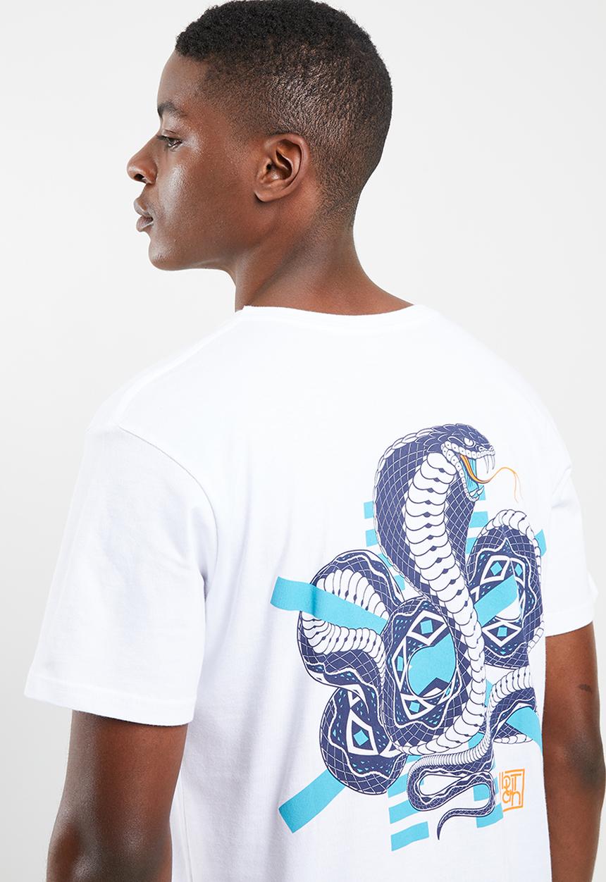 Butan - Speed of the cobra cotton t-shirt - white