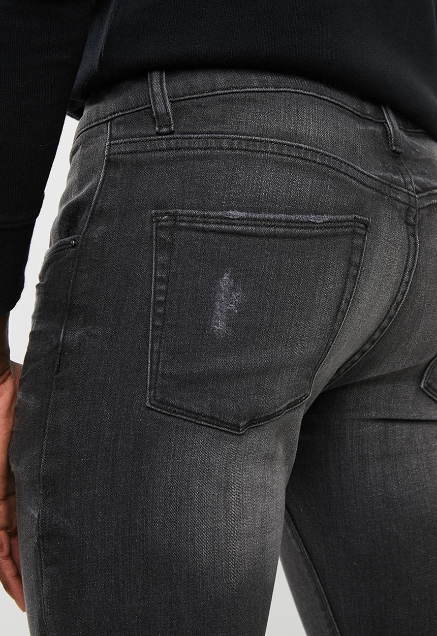 Superbalist - Skinny jeans with released hem - black
