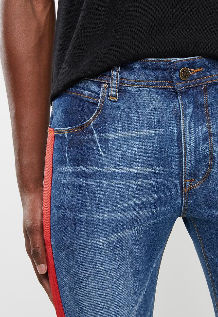 Superbalist - Skinny jeans cropped with raw hem - blue