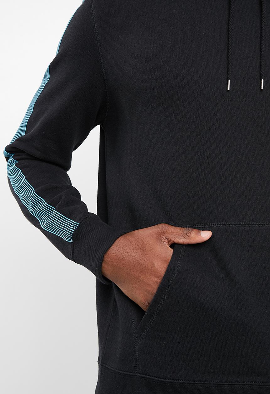 Superbalist - Taped hoodie pullover sweat - black