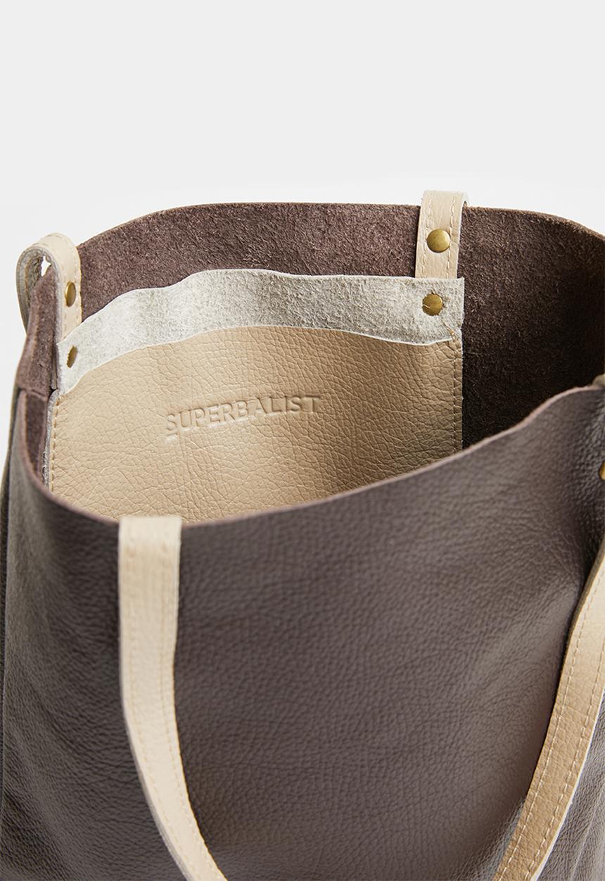 Superbalist - Heidi unlined leather shopper - brown