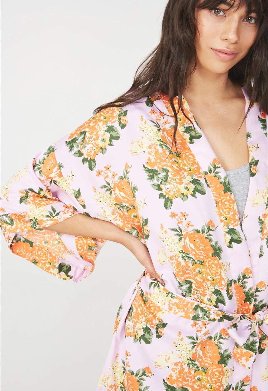 Cotton On - Kimono gown - lilac
