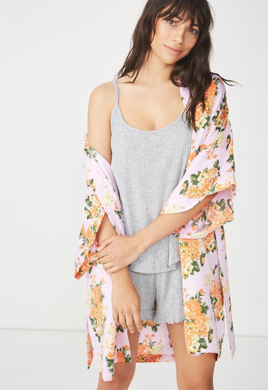 Cotton On - Kimono gown - lilac