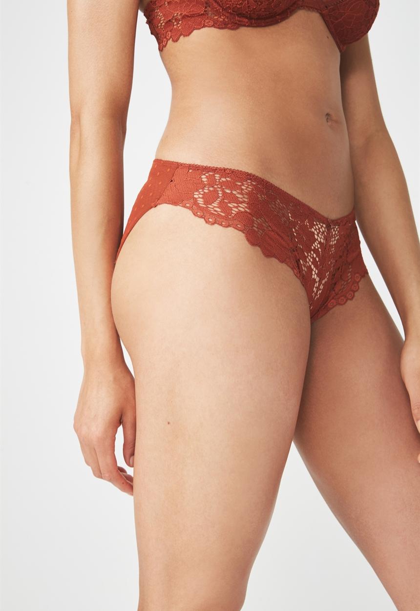 Cotton On - Maddie bikini brief - red