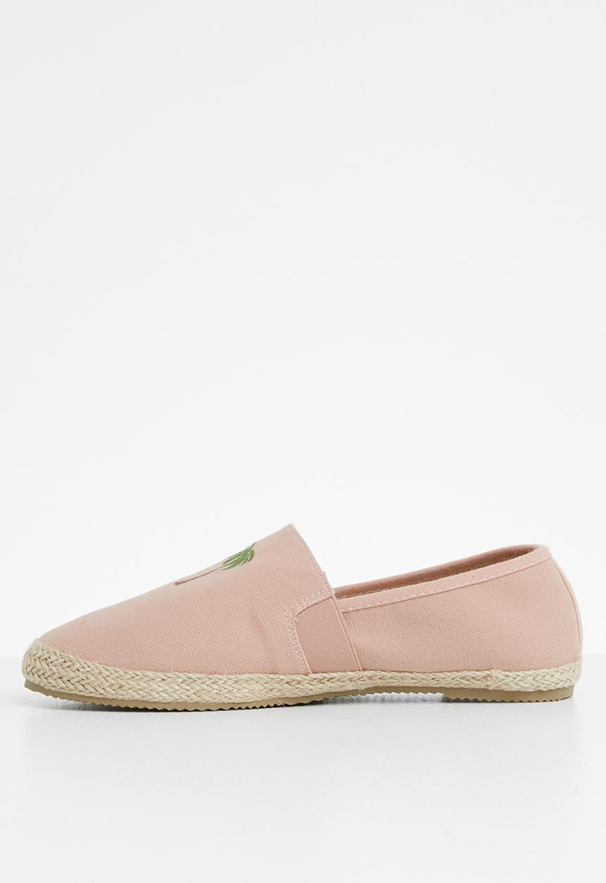 Brave Soul - Palm tree espadrille - pale pink