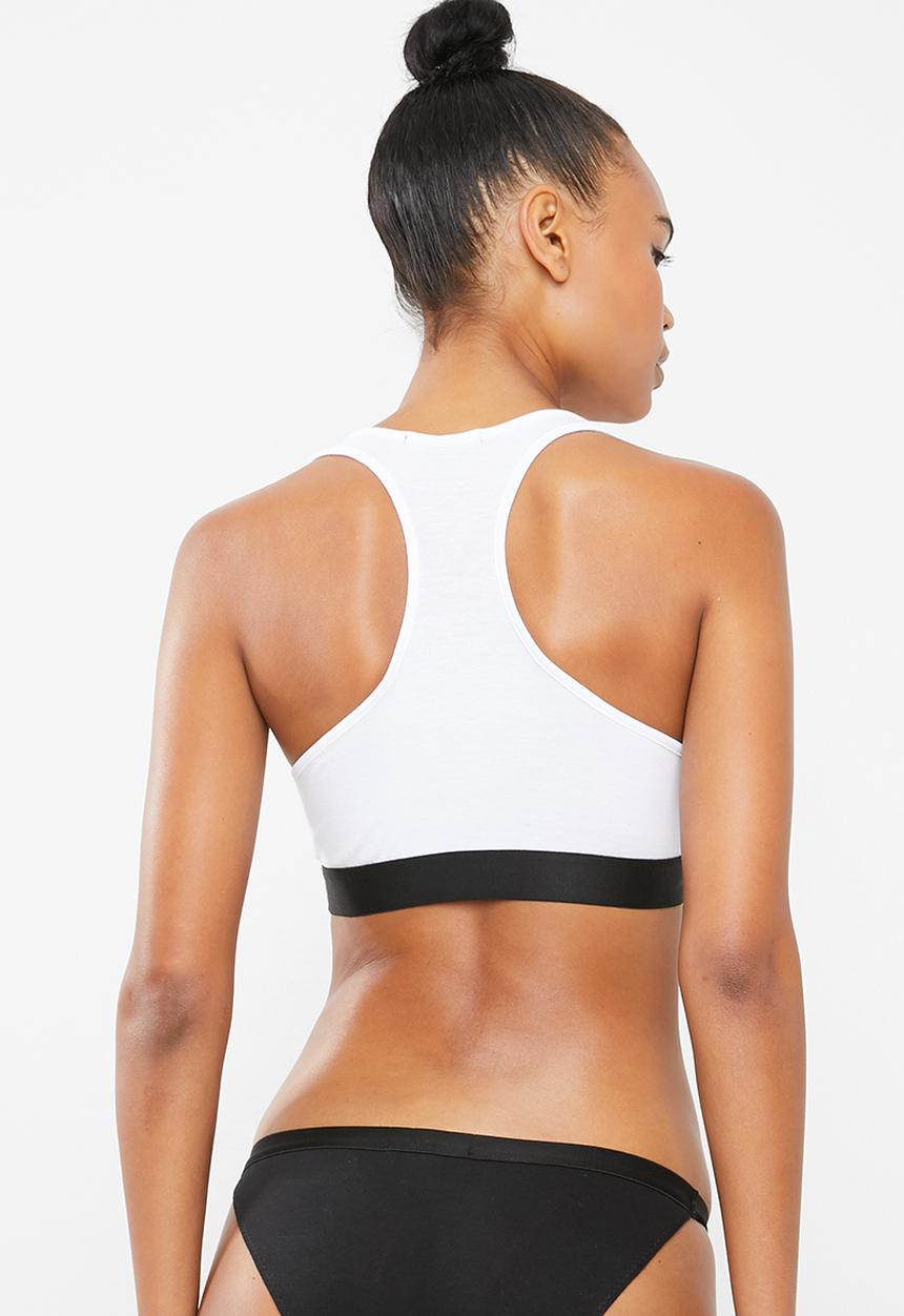 Superbalist - Scoop neck casual bra 2 pack - black & white