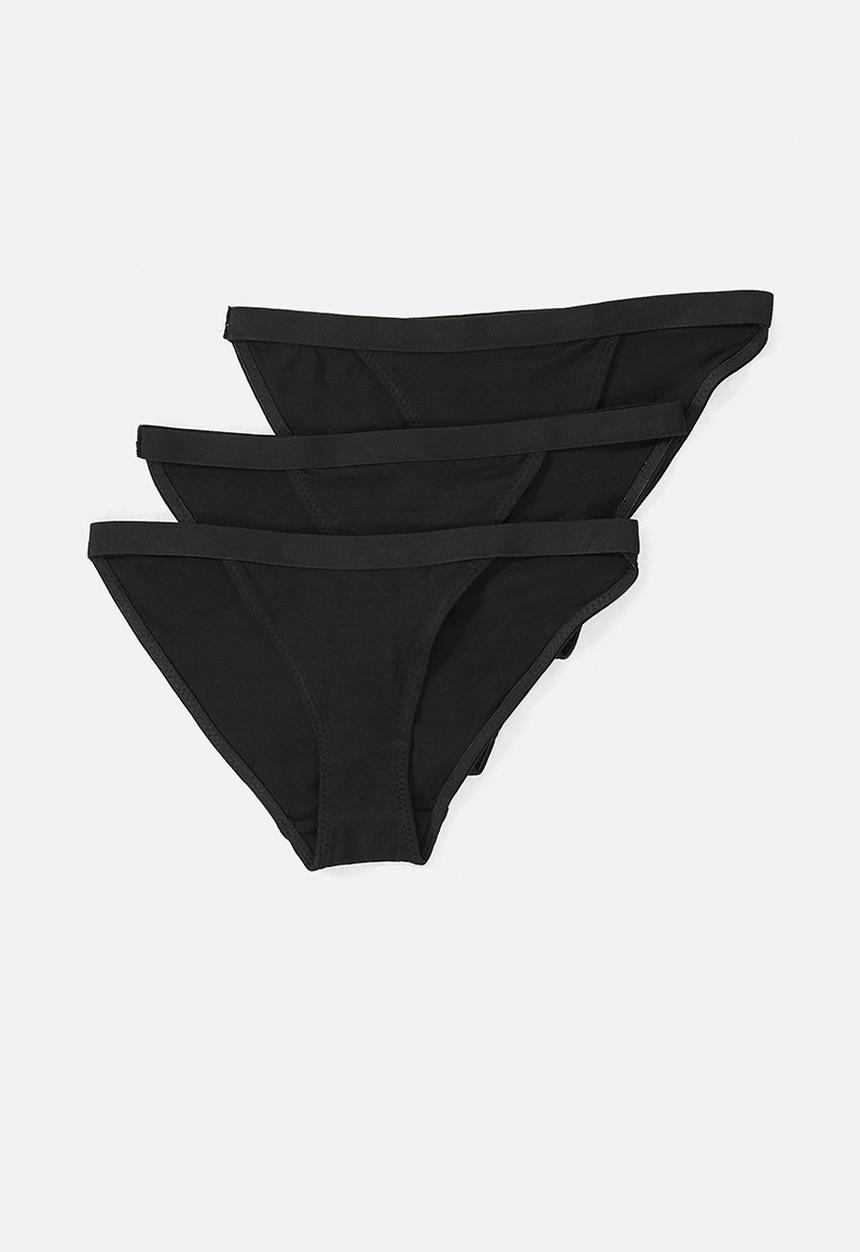 Superbalist - Pack of 3 panties - black 