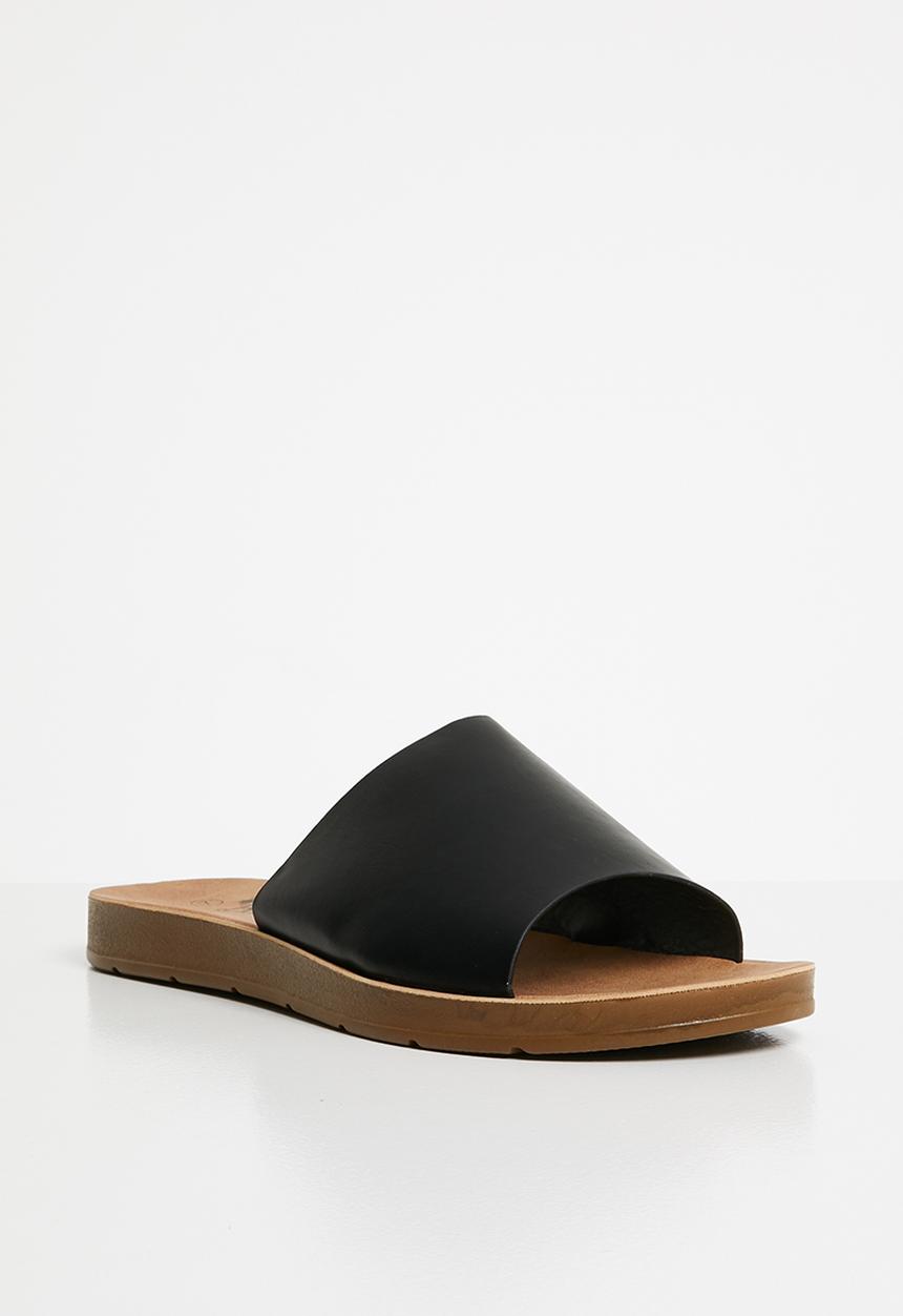 Butterfly Feet - Zina slides - black