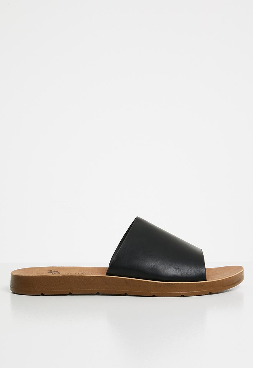 Butterfly Feet - Zina slides - black
