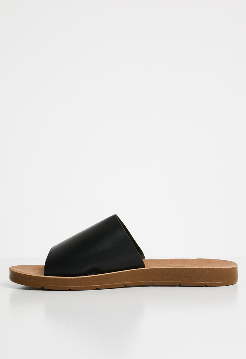 Butterfly Feet - Zina slides - black