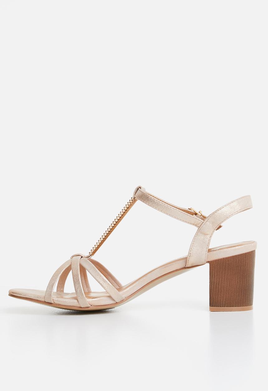 Butterfly Feet - Ankle strap heels - gold