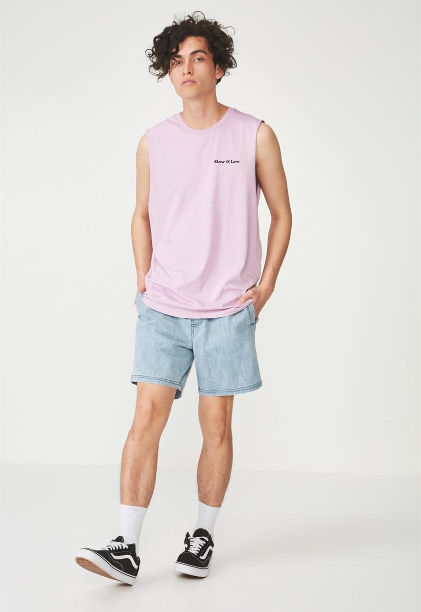 Cotton On - Tbar muscle tank - purple