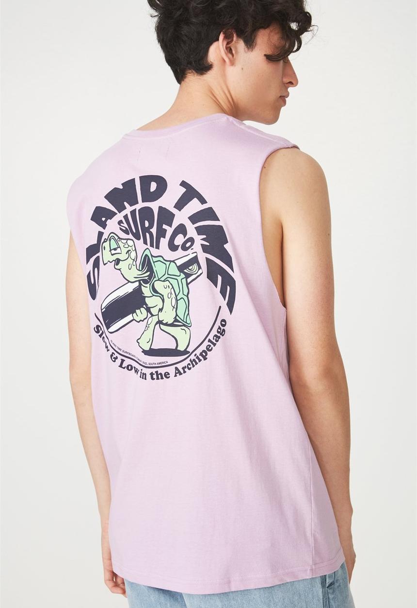 Cotton On - Tbar muscle tank - purple