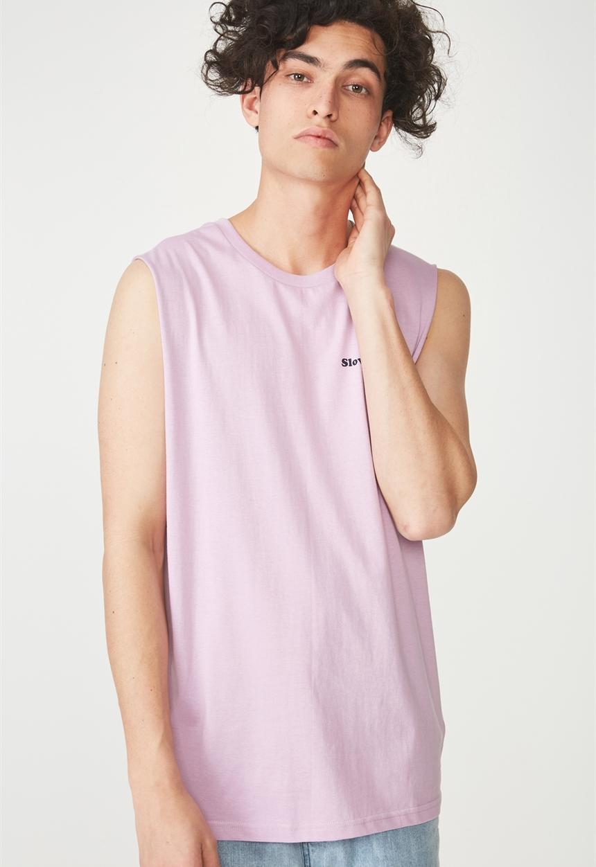 Cotton On - Tbar muscle tank - purple