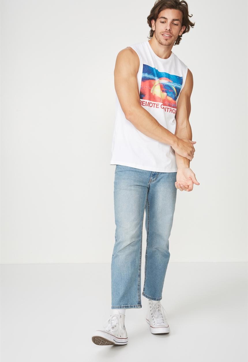 Cotton On - Tbar muscle tank - white