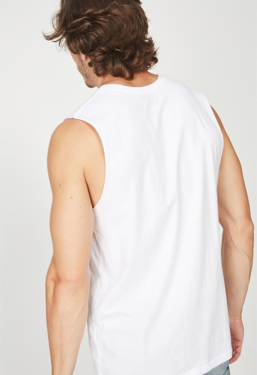 Cotton On - Tbar muscle tank - white