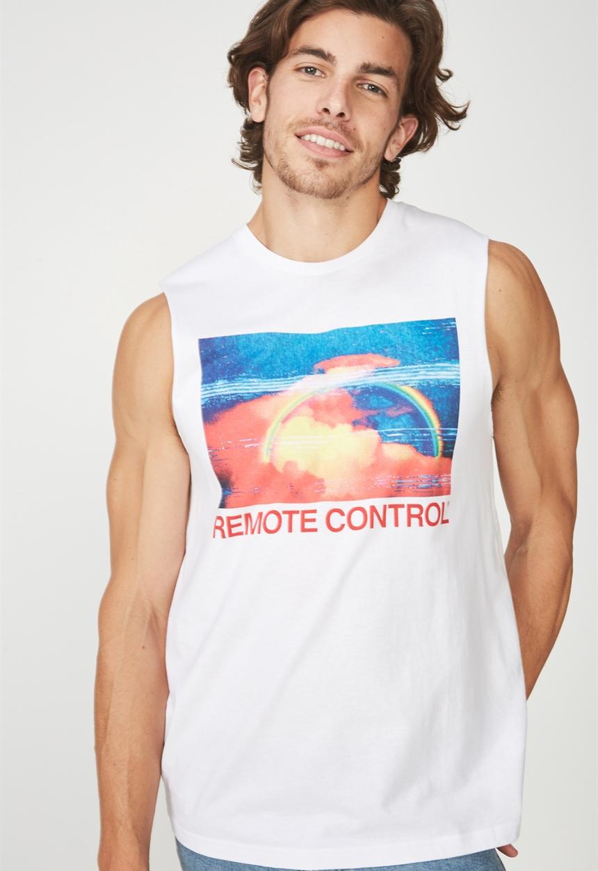 Cotton On - Tbar muscle tank - white