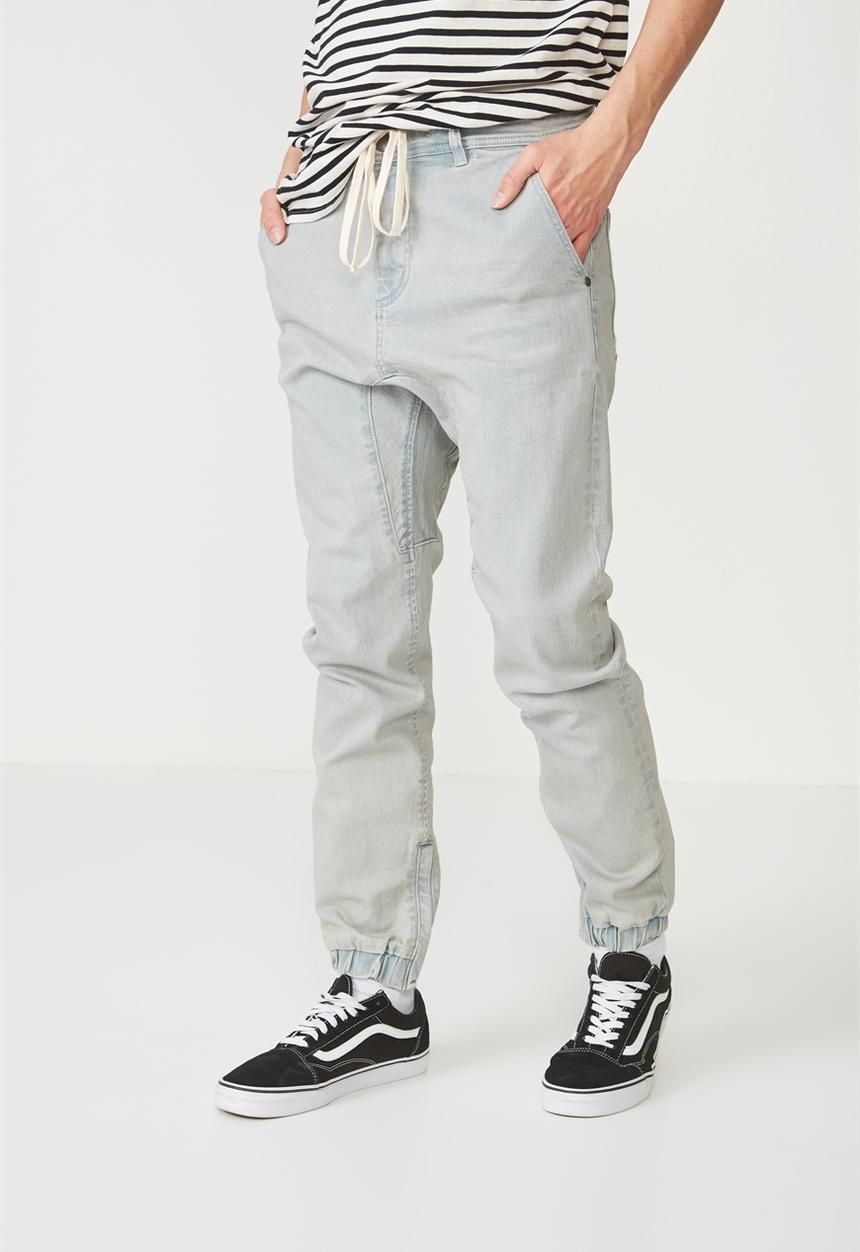 Cotton On - Slim denim jogger - blue