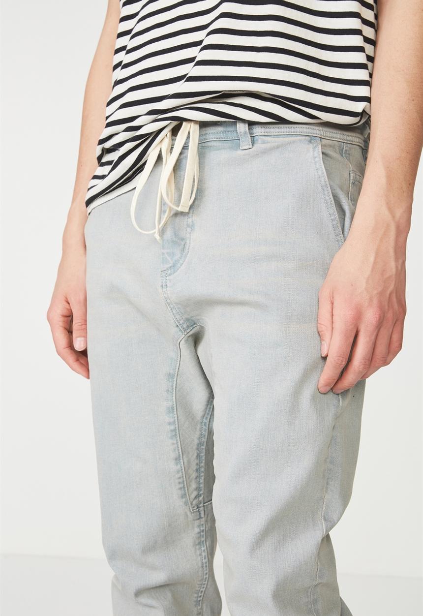 Cotton On - Slim denim jogger - blue