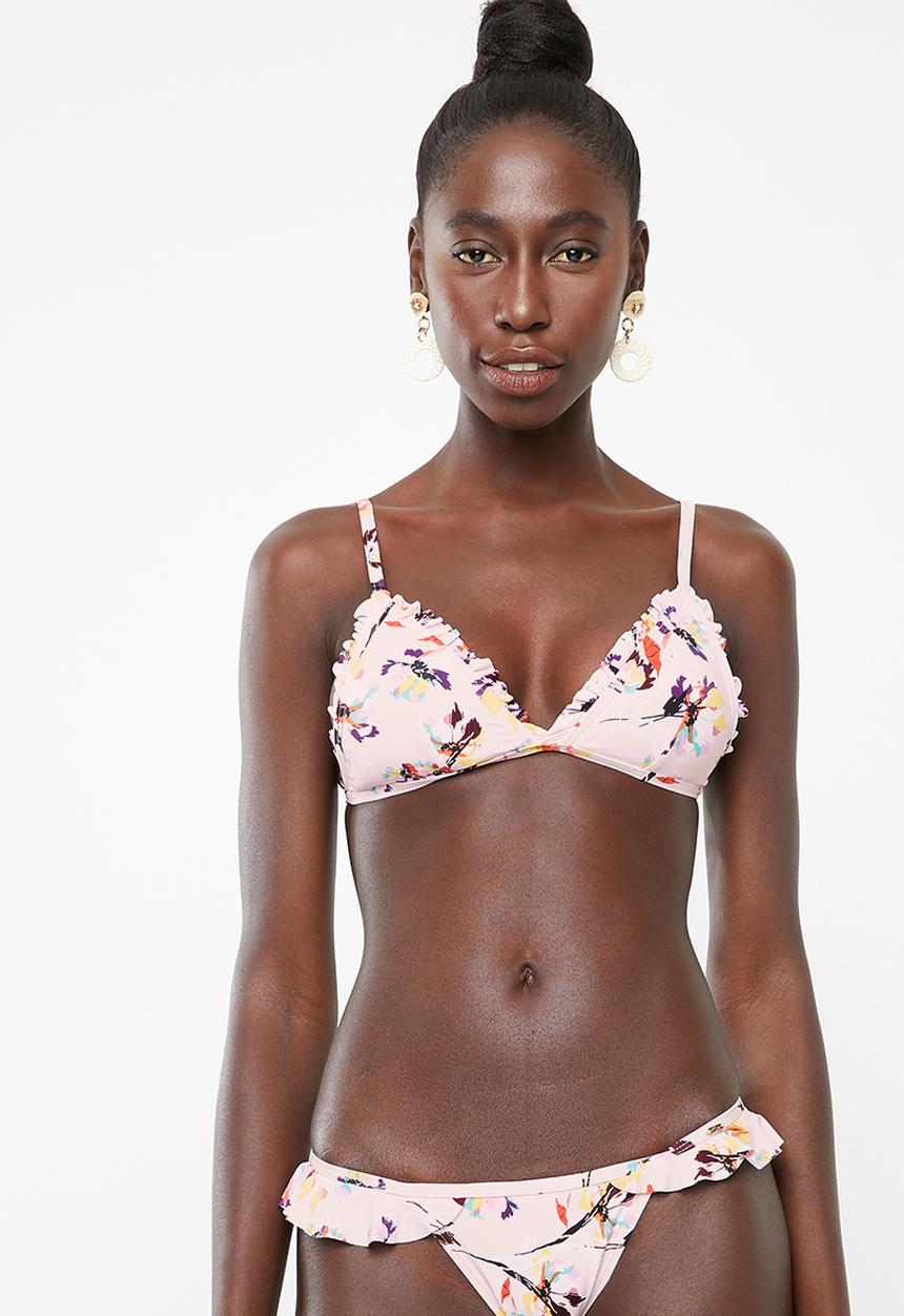 PIHA - Ruffle trim bikini top - multi