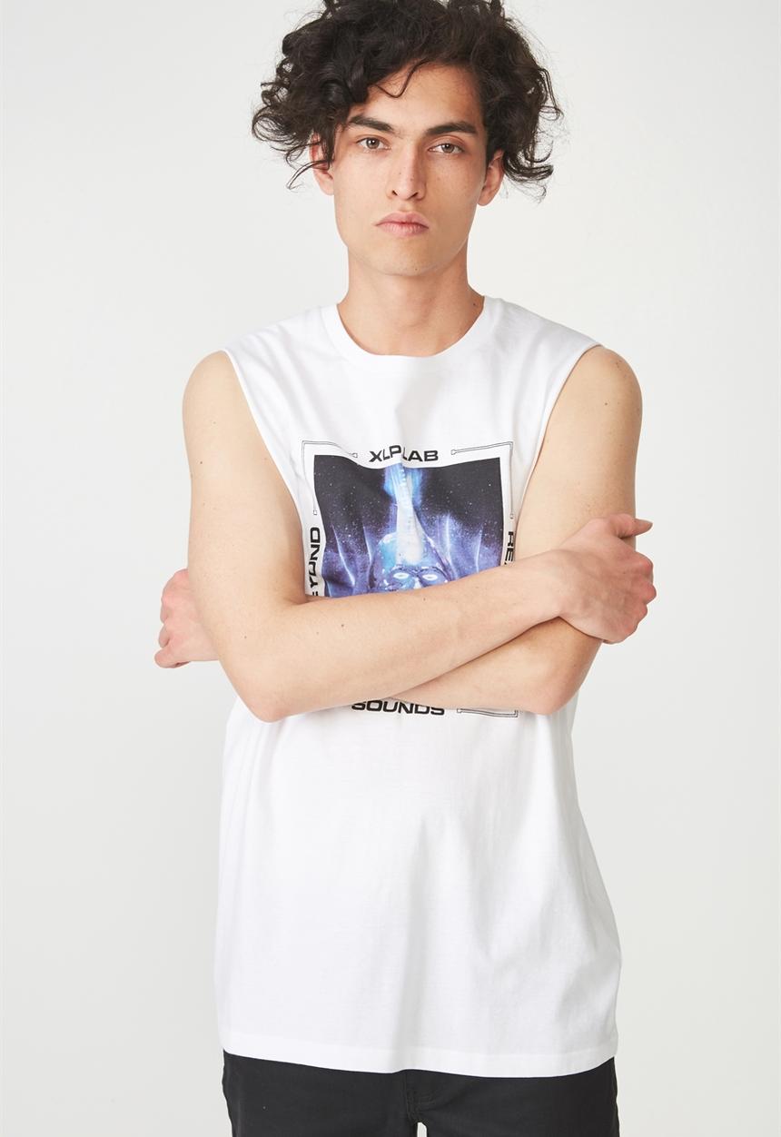 Cotton On - Tbar muscle tank - white