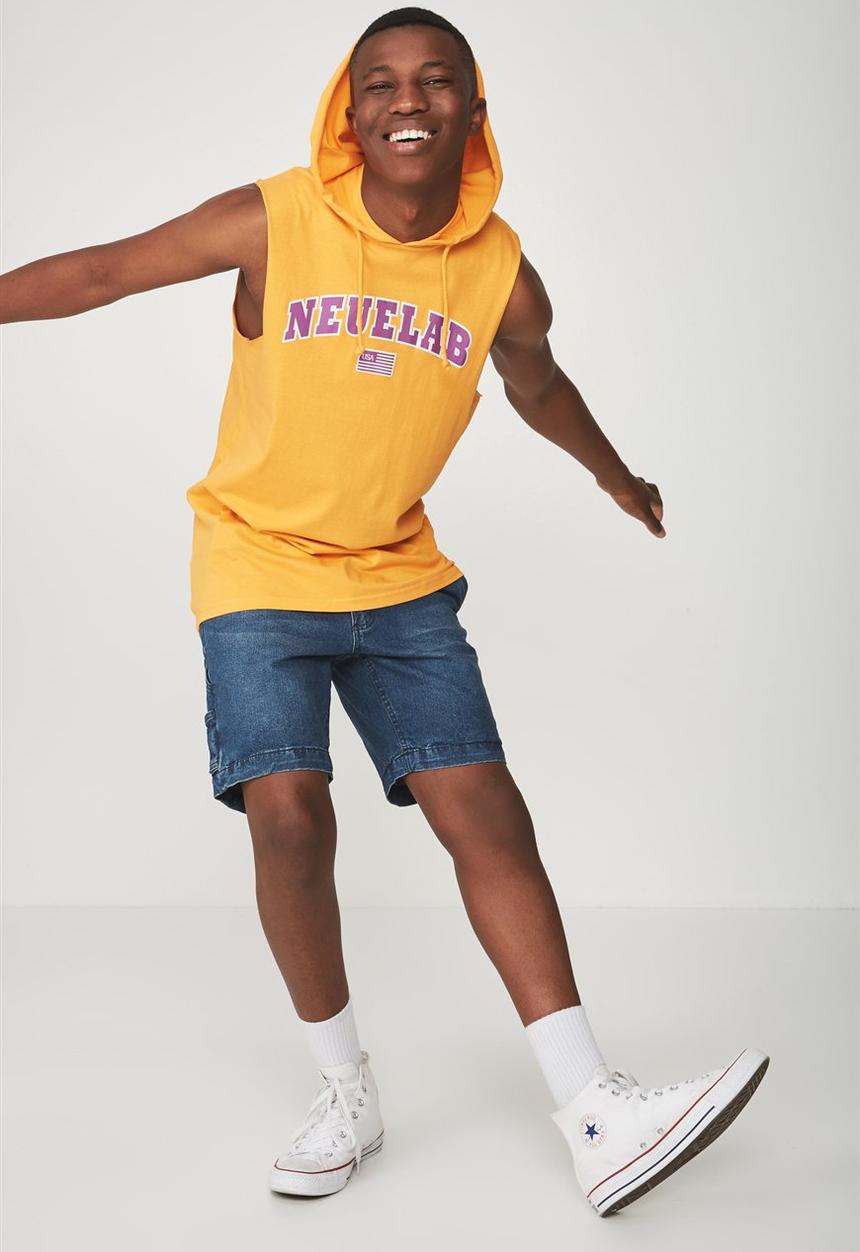 Cotton On - Hustle muscle tank - orange