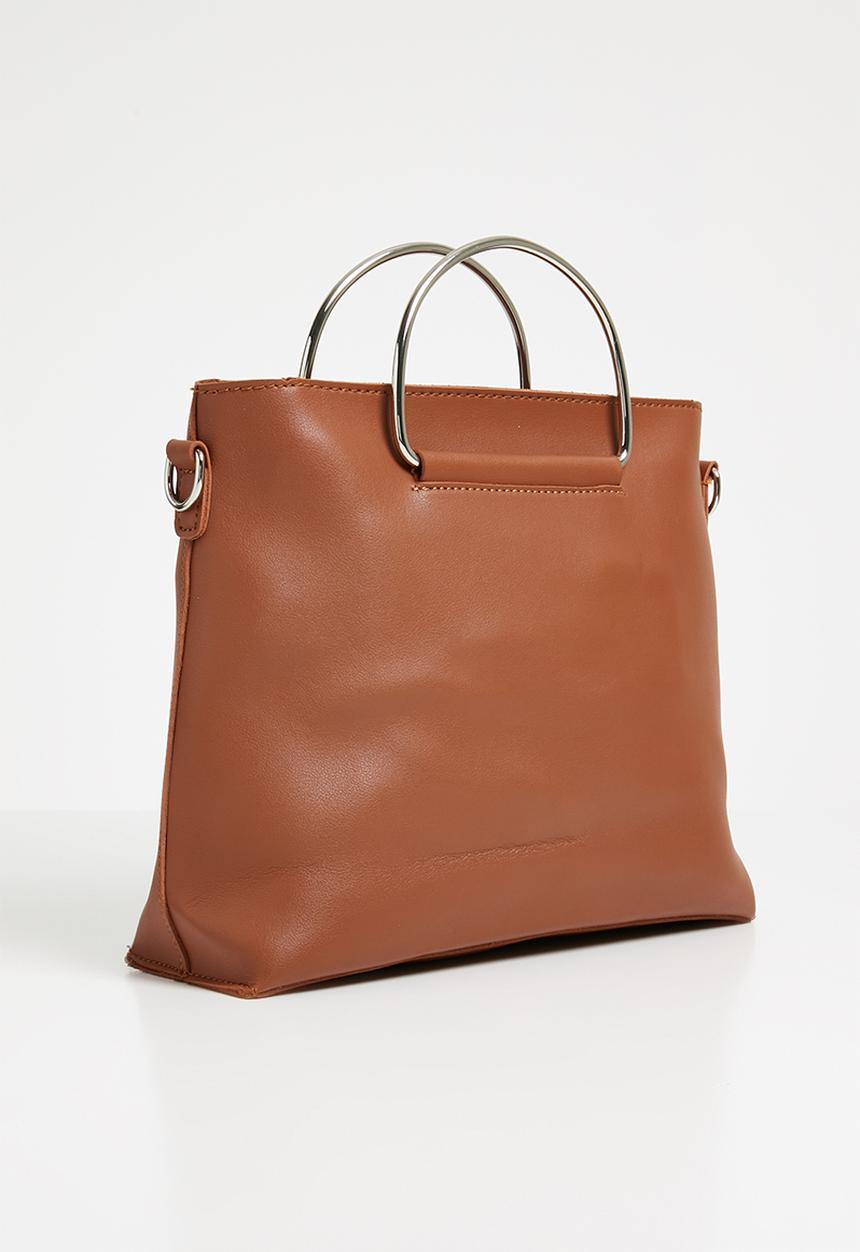 Joy Collectables - Handbag with strap detail - tan