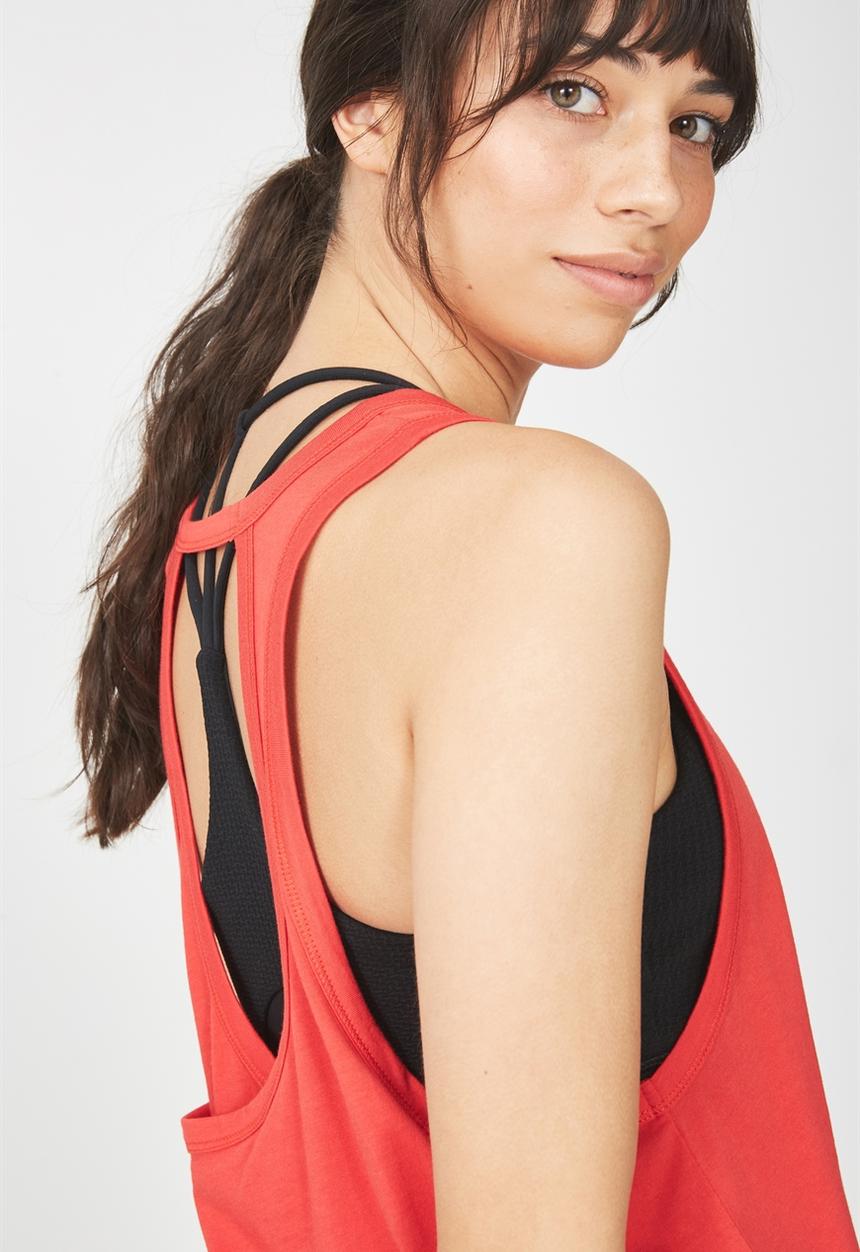 Cotton On - Swing back tank top - red