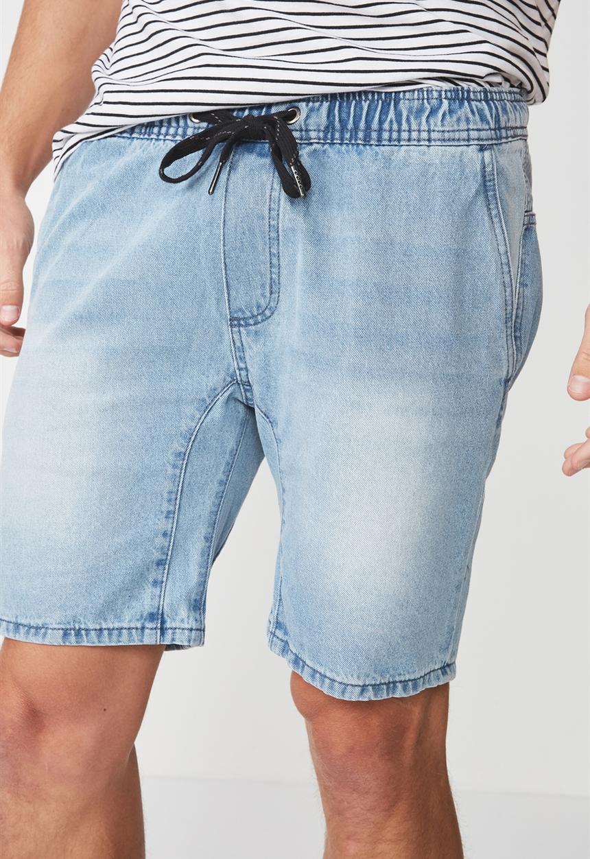 Cotton On - Customised denim short - blue