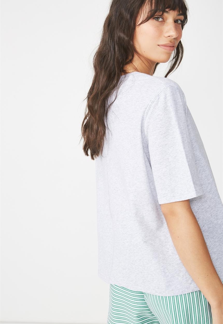 Cotton On - Boxy T-shirt - grey 
