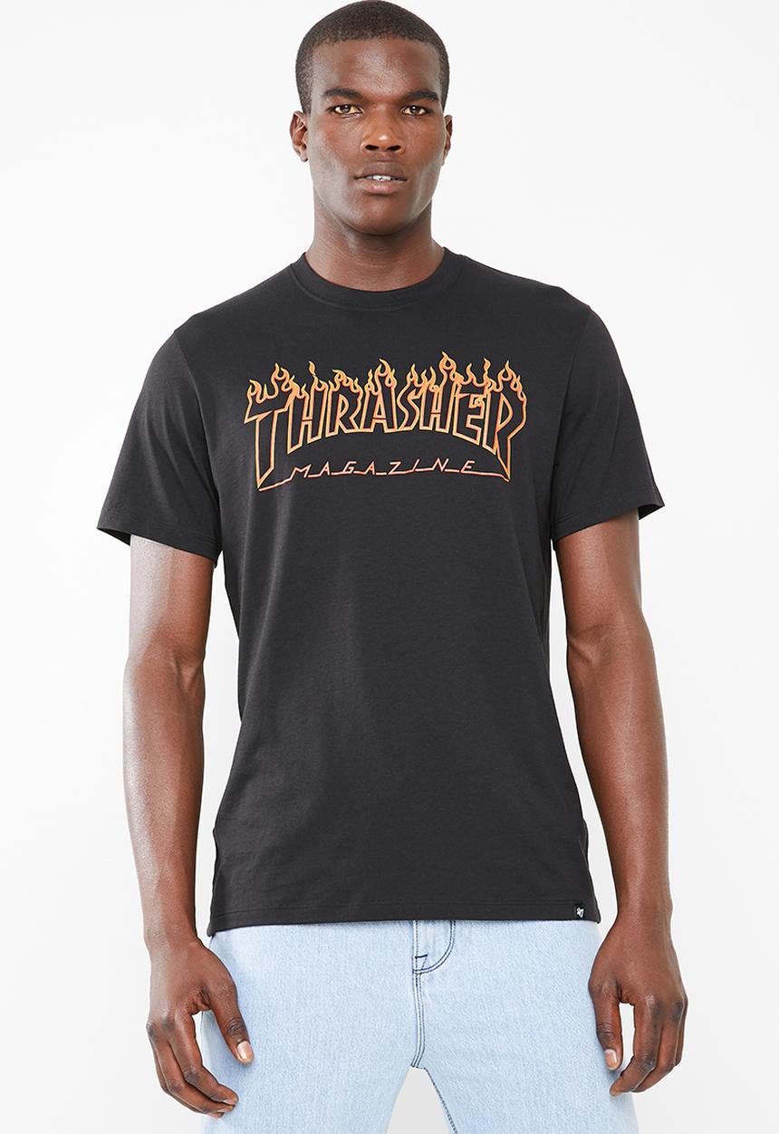 47 Brand - 47 x thrasher x sf splitter tee - black