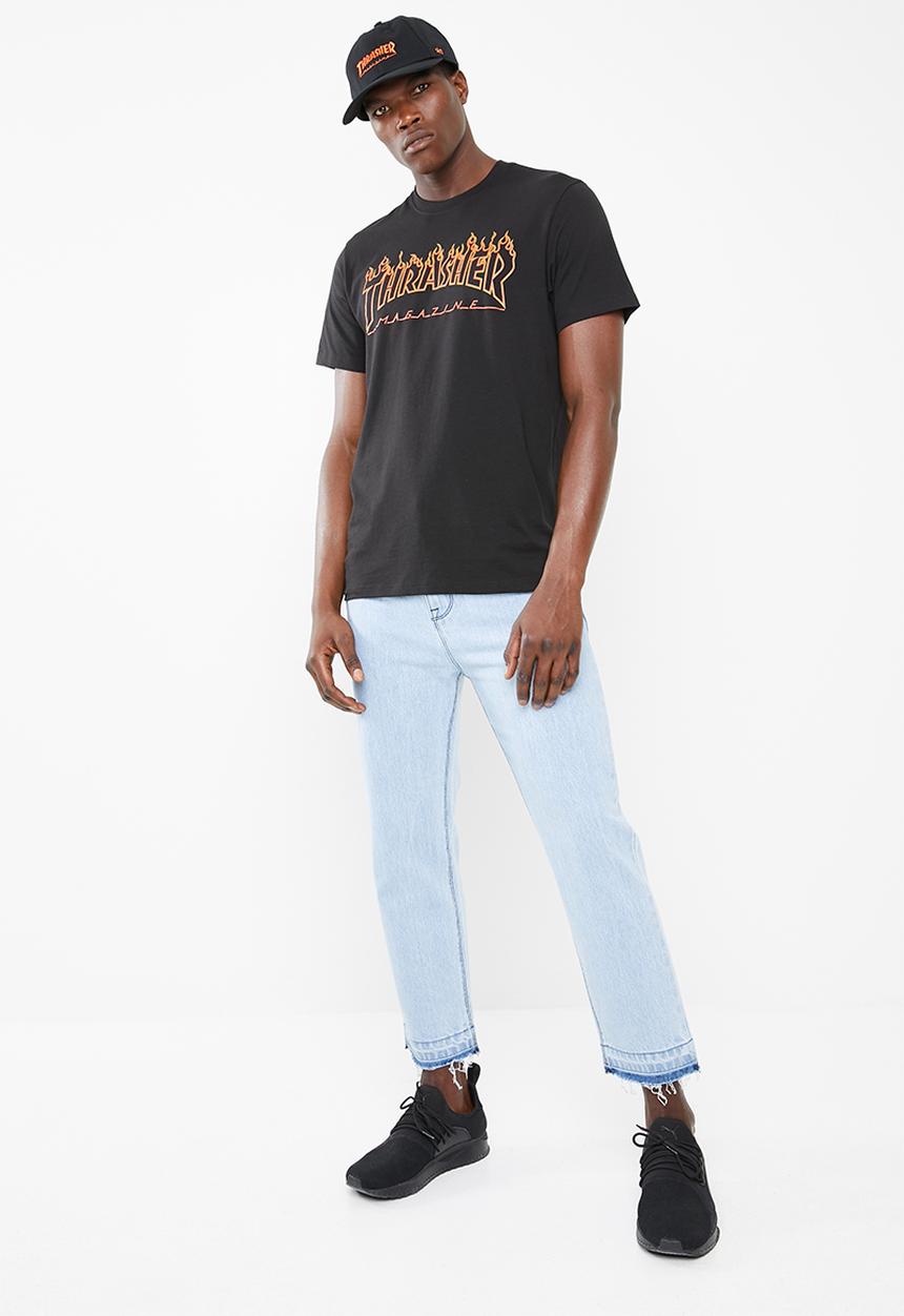 47 Brand - 47 x thrasher x sf splitter tee - black
