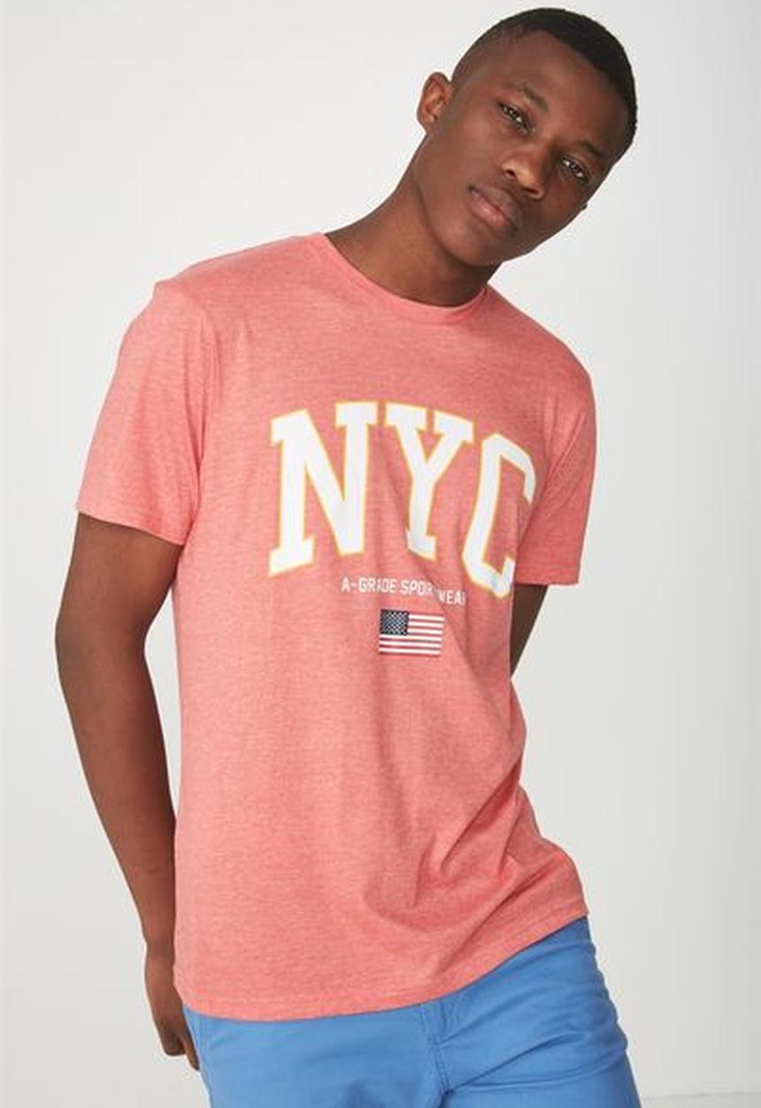 Cotton On - Tbar short sleeve tee  - peach 