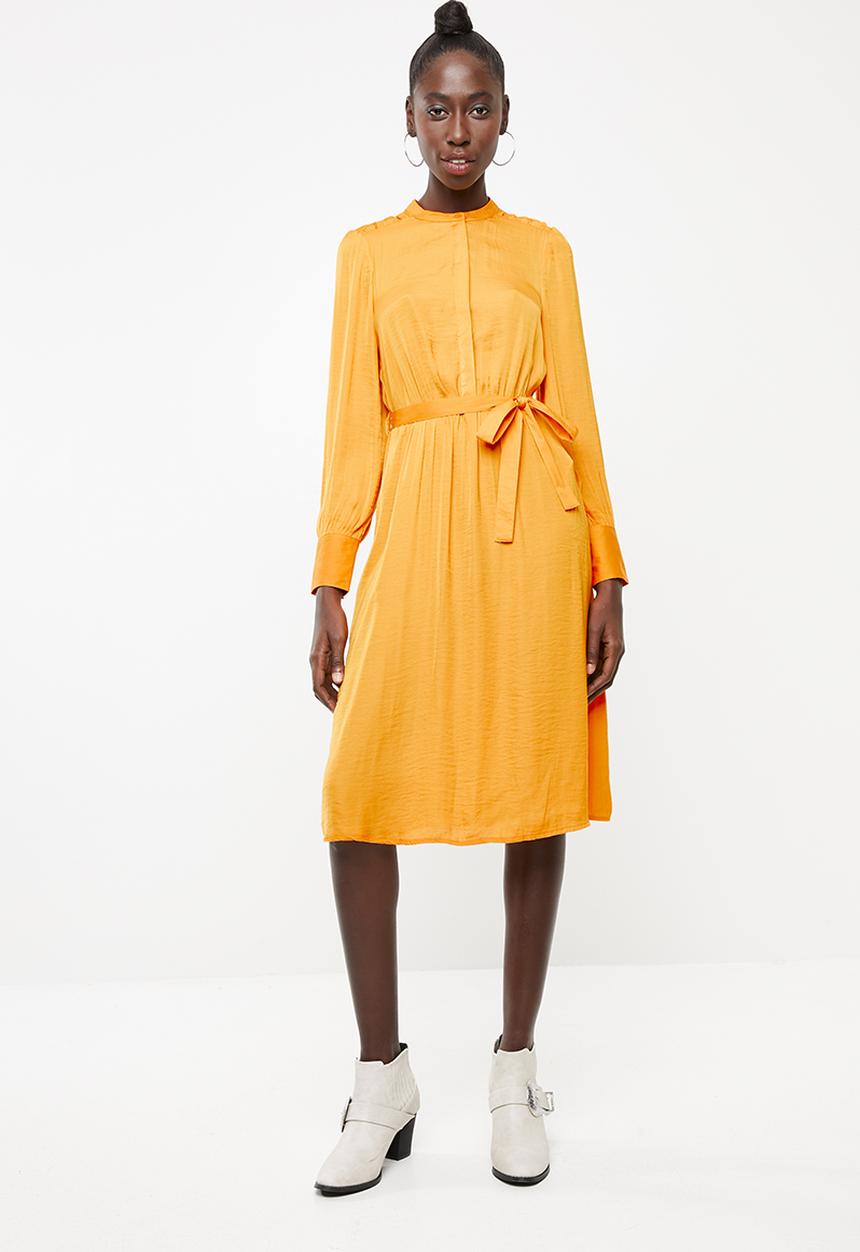 Vero Moda - Sandra long sleeve dress - yellow