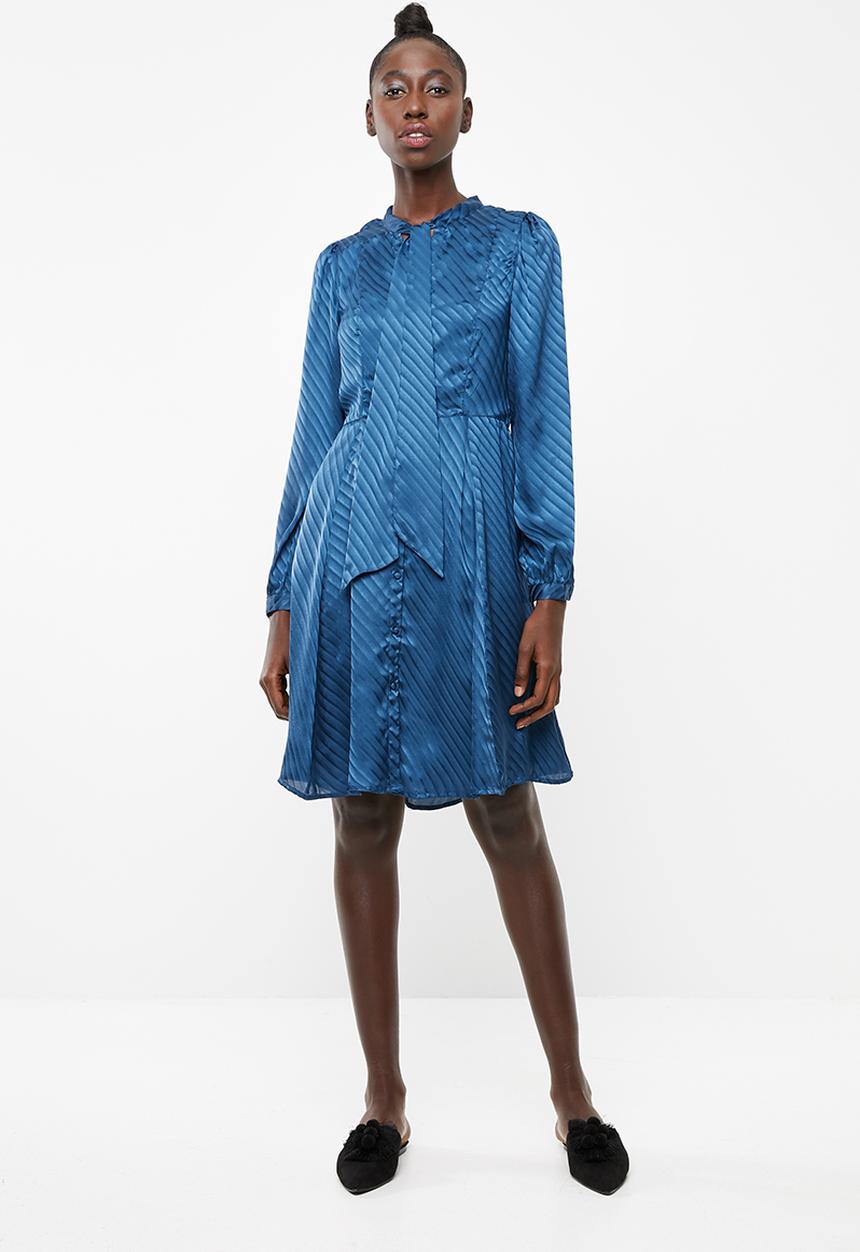 Vero Moda - Wonda long sleeve dress - blue