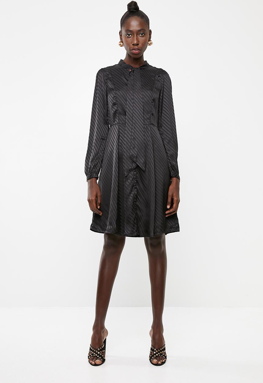 Vero Moda - Wonda long sleeve dress - black