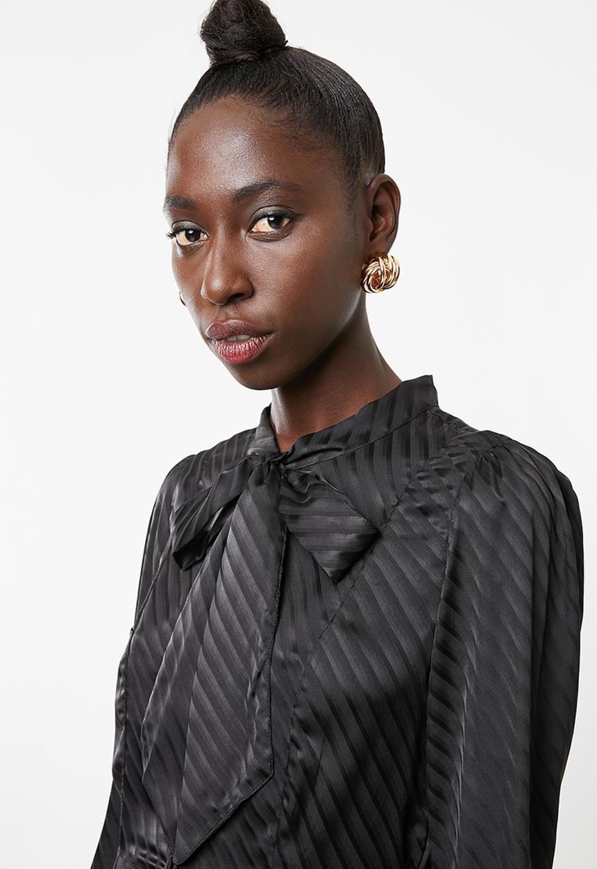 Vero Moda - Wonda long sleeve dress - black