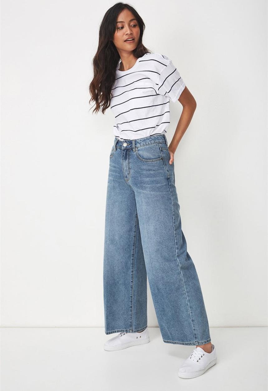 Cotton On - The one boyfriend tee - stripe white