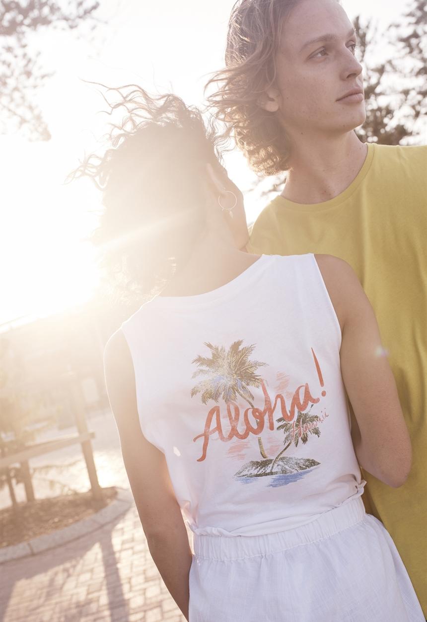 Cotton On - Tbar lola graphic tank - white