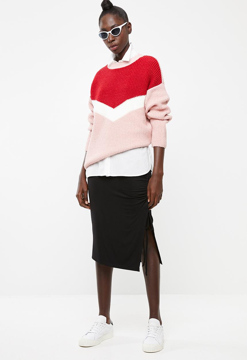 Superbalist - Drawcord Midi skirt - black
