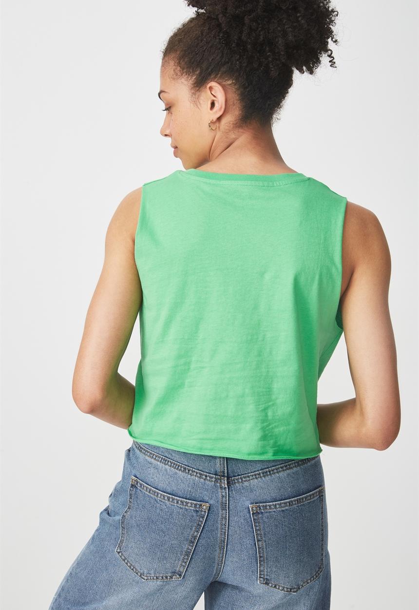 Cotton On - Tbar Lola graphic tank - green