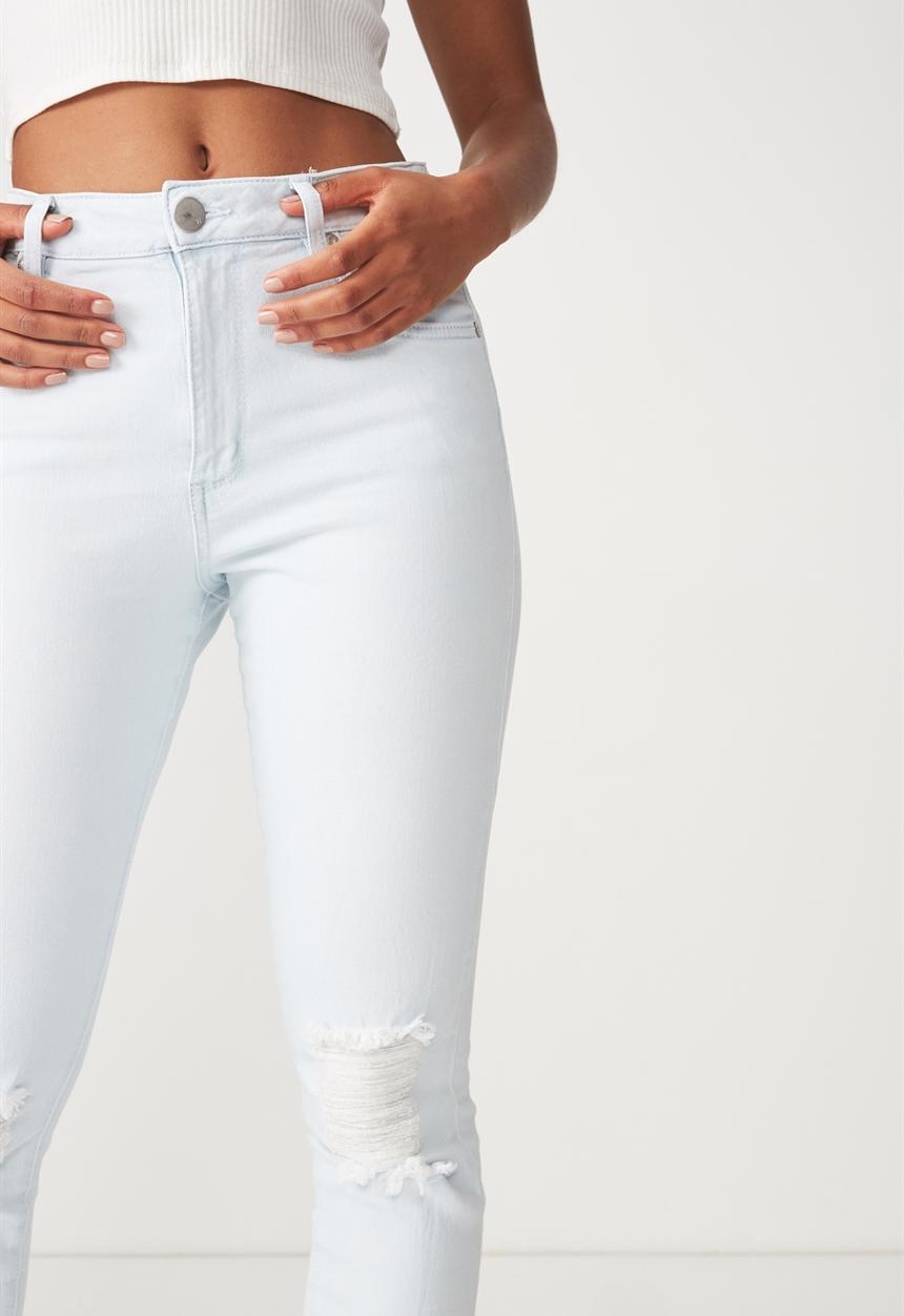 Cotton On - High rise 90's stretch jean - blue 