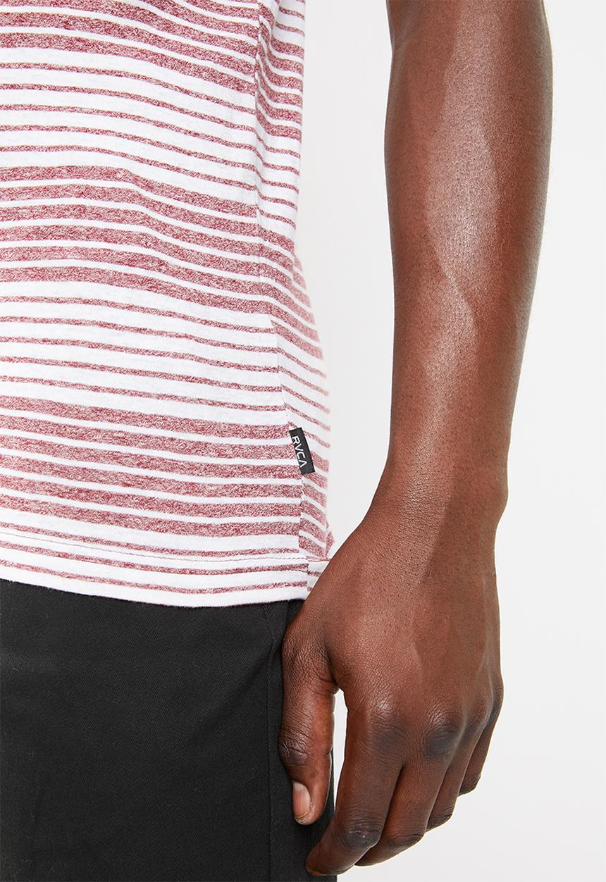 RVCA - Long sight bordeaux - maroon & white 