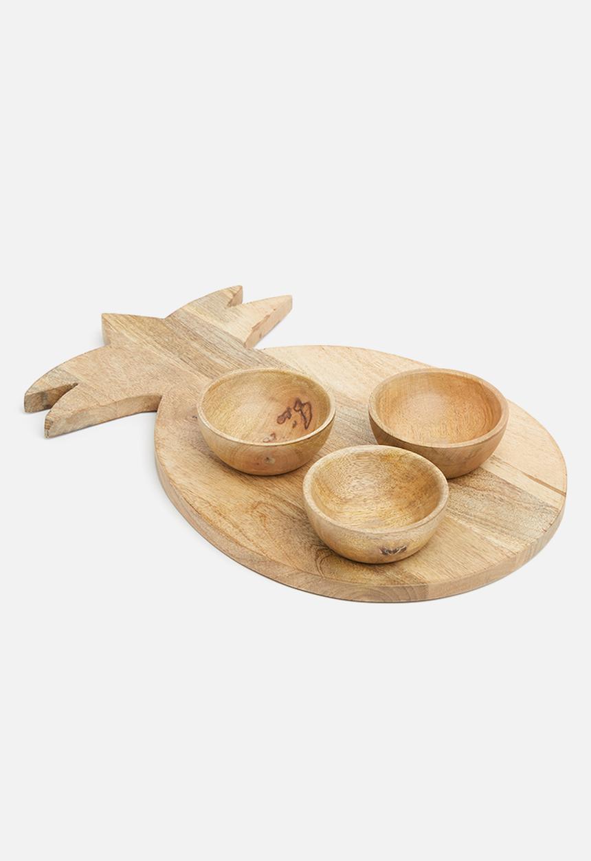 Sixth Floor - Semira wooden bowls set of 3