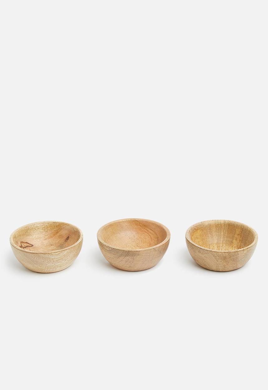Sixth Floor - Semira wooden bowls set of 3